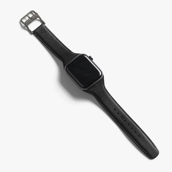 BELLROY CLASSIC APPLE WATCH LEATHER STRAP BLACK SMALL APPLE WATCH 38-42 NWT